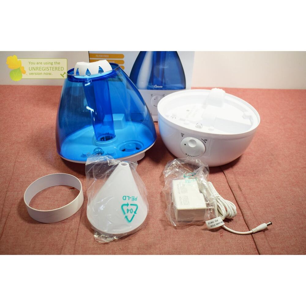 Crane Drop Ultrasonic Cool Mist Humidifier - Blue/White